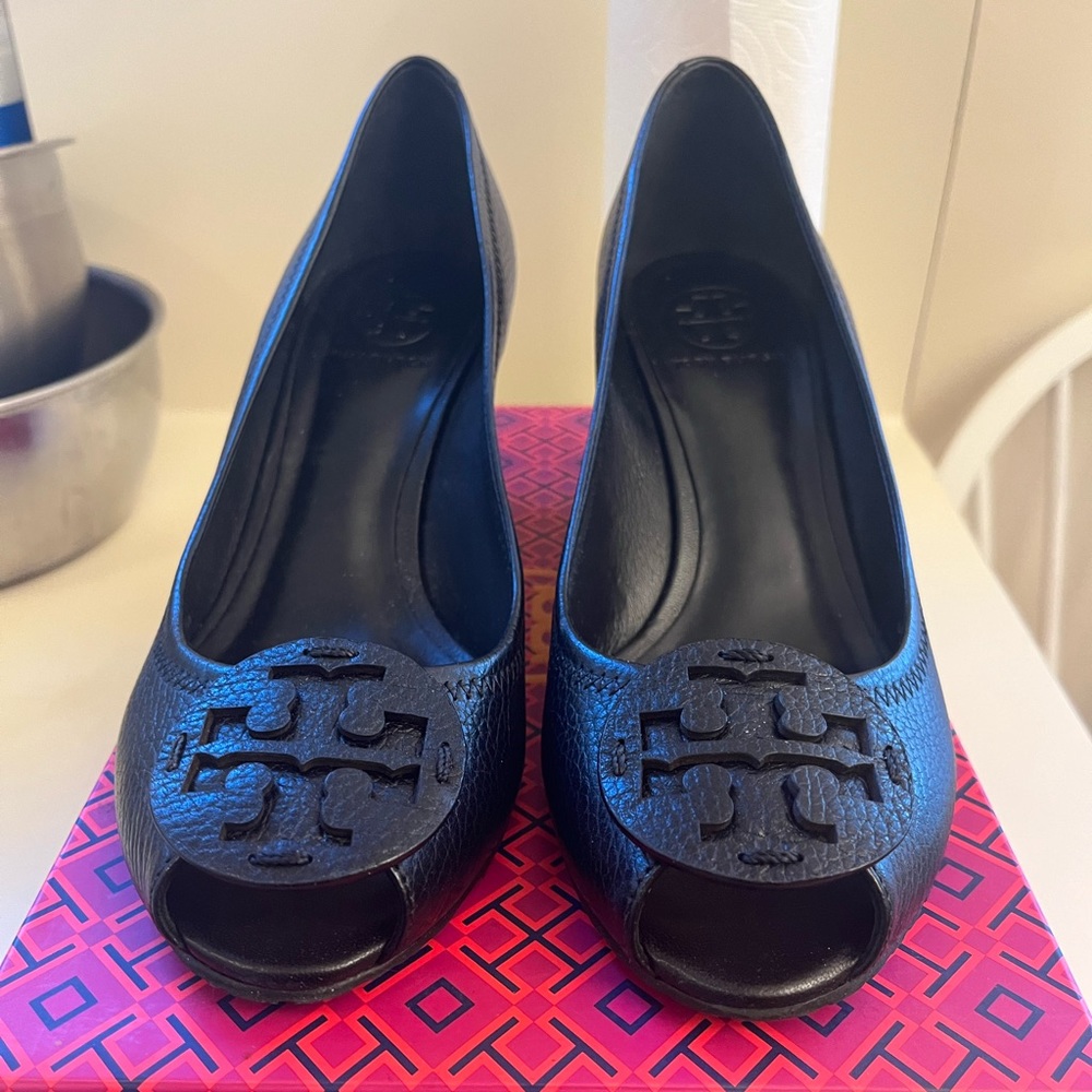 Tory Burch Sally 2 Peep Toe Wedge